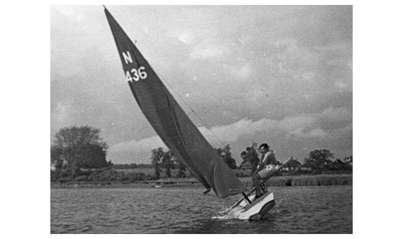 John Westell's design for the Dingbat pre-dated the Fireball by 15 years, but gave us many signposts to what a performance skiff would be like in the future - photo © G. Westell