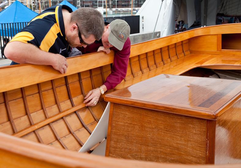 The art of maintaining wooden boats is covered in the Festival Film - photo © Ivor Wilkins - Ocean Press