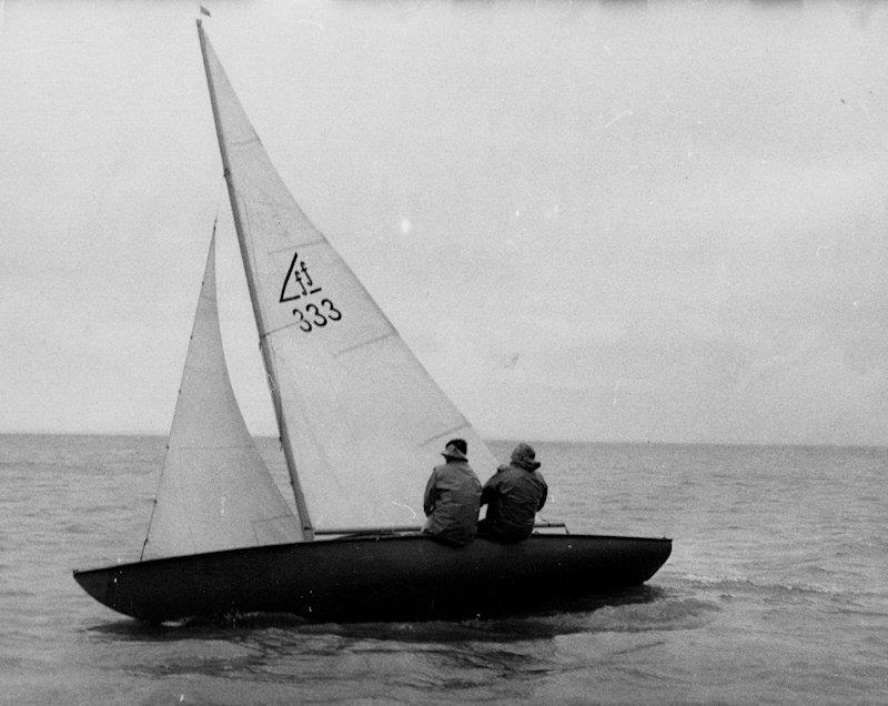 Uffa Fox sailing his iconic Flying 15, photo courtesy of Mike Dixon, great nephew of Uffa Fox photo copyright Mike Dixon taken at  and featuring the  class