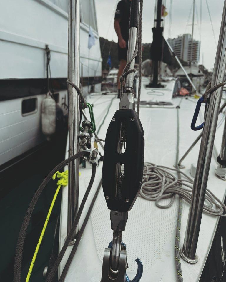 smarttune on the forestay of 'Simpson Marine', winners of the double-handed class and second overall in the Rolex China Sea Race 2023 photo copyright Cyclops Marine taken at  and featuring the  class