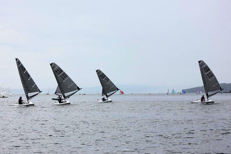 D-Zero class enjoy the Harken One Design Regatta at Largs photo copyright Zoe Linton taken at Largs Sailing Club and featuring the D-Zero class