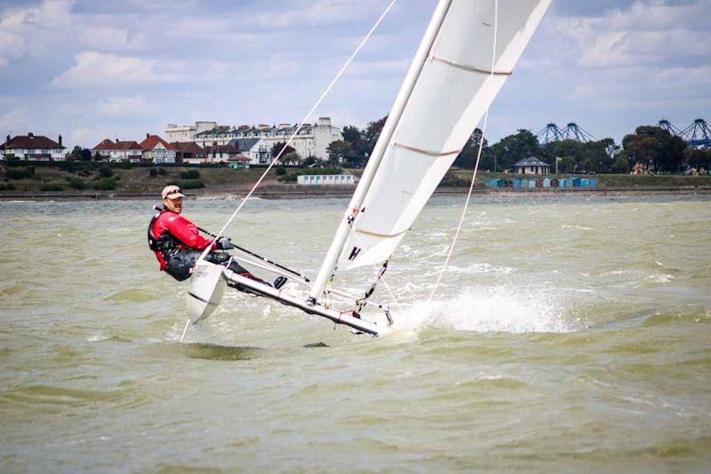 David Ball wins the Sprint 15 National Championships at Harwich Town photo copyright Pauline Love taken at Harwich Town Sailing Club and featuring the Dart 15 class