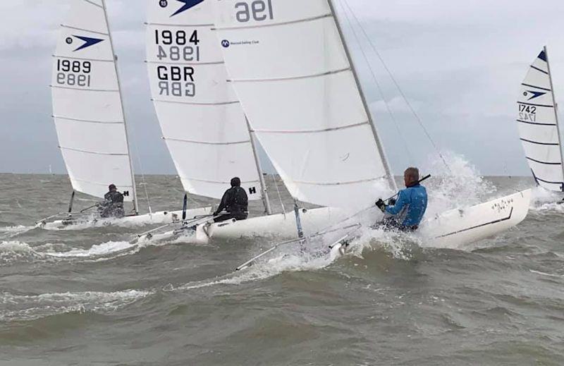 Kevin Kirby at the Sprint 15 National Championships at Harwich Town photo copyright Duncan Wrigley taken at Harwich Town Sailing Club and featuring the Dart 15 class