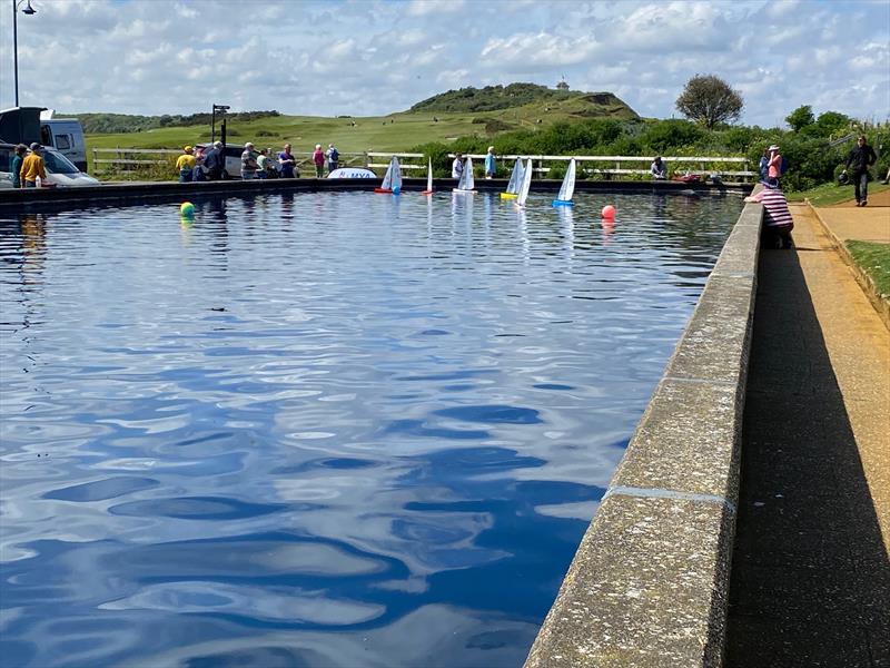 Bucket & Spade Cup at Sheringham Boating Lake  photo copyright Andy Start taken at Huntingdon Radio Yacht Club and featuring the DF95 class