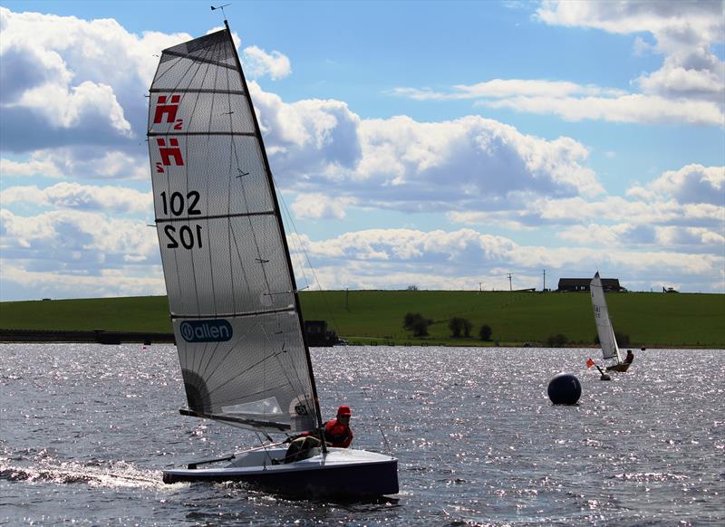 The designer putting a Hadron H2 through its paces at Blithfield. Despite turning 70 this year, Keith Callaghan shows little sign of slowing up, either out afloat or at the drawing board - photo © B. Callaghan