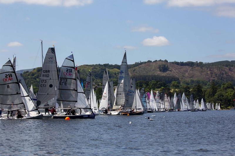 Lord Birkett 2019 Saturday start photo copyright Tim Olin / www.olinphoto.co.uk taken at Ullswater Yacht Club and featuring the Dinghy class