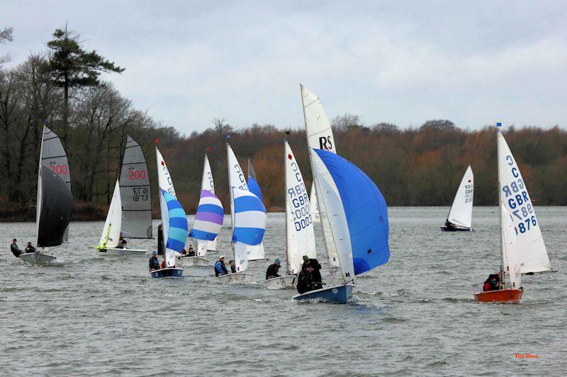 Before the breeze kicked in on week 5 of the Alton Water 2020 Fox's Chandlery & Anglian Water Frostbite Series photo copyright Tim Bees taken at Alton Water Sports Centre and featuring the Dinghy class