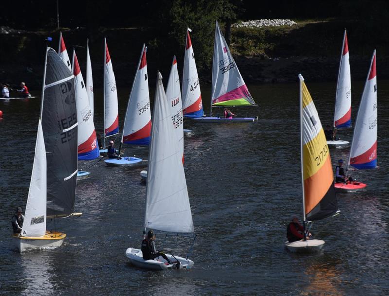 Derbyshire Youth at Rudyard Lake photo copyright Darren Clarke taken at Derbyshire Youth Sailing and featuring the Dinghy class