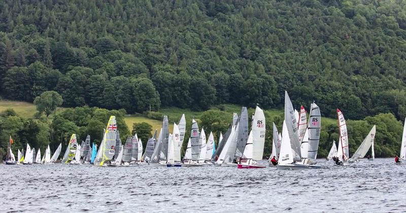 Sunday's start in the 61st Lord Birkett Memorial Trophy at Ullswater  photo copyright Tim Olin / www.olinphoto.co.uk taken at Ullswater Yacht Club and featuring the Dinghy class