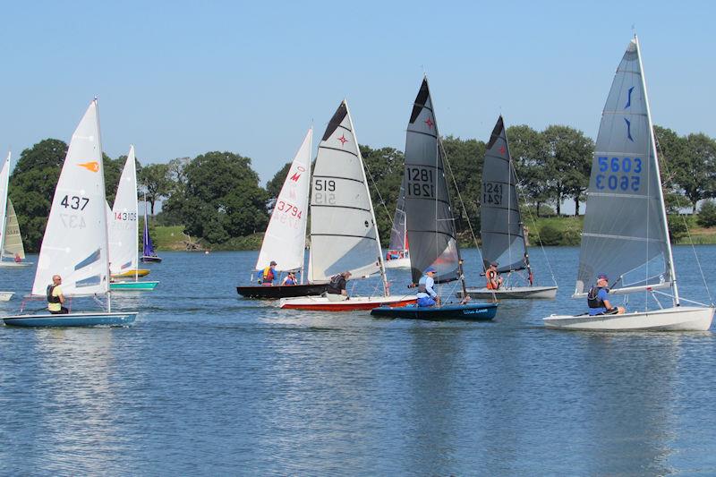 On our way - 2023 Border Counties Midweek Sailing Series at Nantwich & Border Counties SC photo copyright Brian Herring taken at Nantwich & Border Counties Sailing Club and featuring the Dinghy class