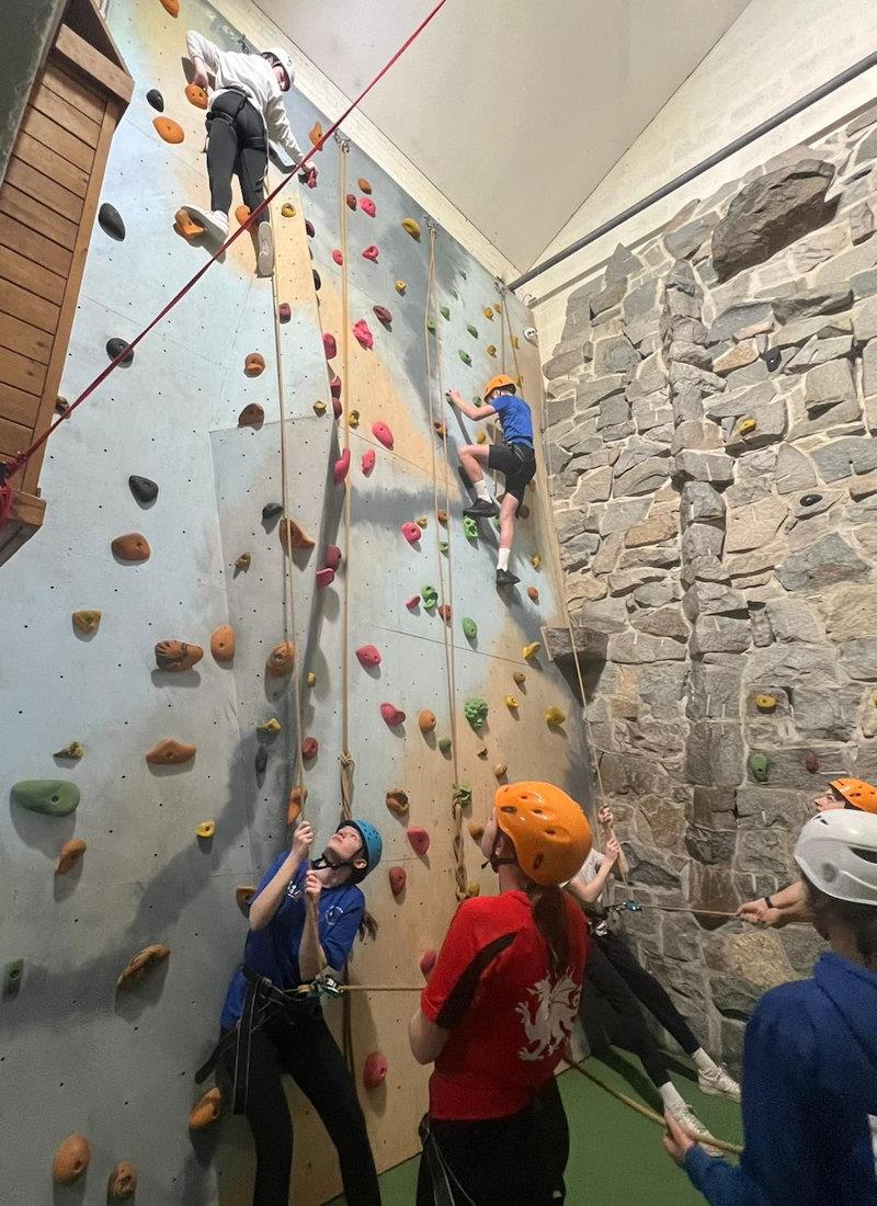 Celtic Cup - climbing wall fun on shore photo copyright Sarah McGovern taken at Pwllheli Sailing Club and featuring the Dinghy class