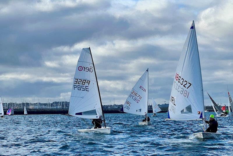 Noel Butler, David Coleman and Hugh Delap in the Viking Marine Frostbite Series - photo © Alyson Orr