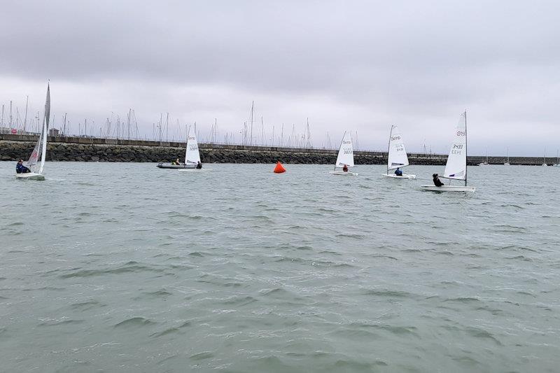 The solitary Fireball of Frank Miller & Neil Cramer being pursued by four RS Aeros - Viking Marine DMYC Frostbites series 2 day 16 - photo © Ian Cutliffe