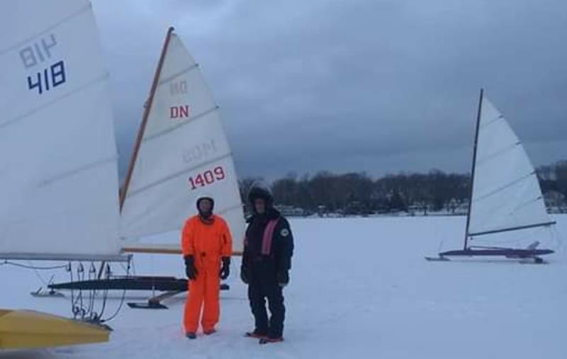 Ice Yachts on Lake Fenton, Michigan, USA - photo © Gregg Bugala