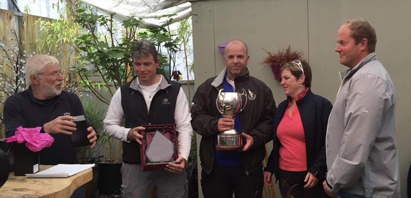 Prize winners in the Irish South Coast Dragon Championship at Glandore photo copyright Cormac O’Carroll taken at Glandore Harbour Yacht Club and featuring the Dragon class