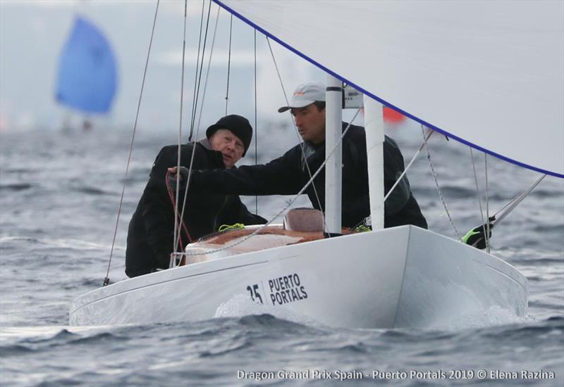 Holland's Pieter Heerema successfully defends his overall lead on day three of the Dragon Grand Prix Spain photo copyright Elena Razina taken at  and featuring the Dragon class