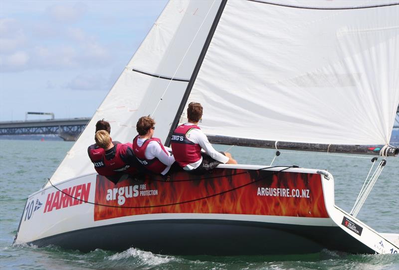 King's College - Harken National Secondary Schools National Championships, March 2019 photo copyright Andrew Delves taken at Royal New Zealand Yacht Squadron and featuring the Elliott 6m class