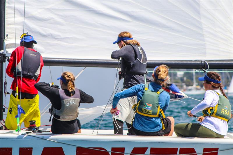 Harken Youth Match Racing World Championship - Day 2 - February 28, 2020 - Waitemata Harbour photo copyright Andrew Delves taken at Royal New Zealand Yacht Squadron and featuring the Elliott 6m class