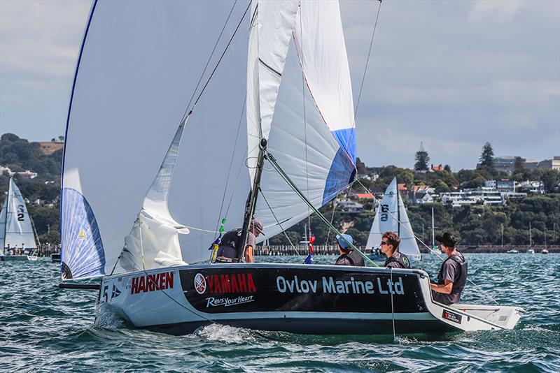 Nick Egnot-Johnson (NZL) photo copyright Andrew Delves taken at Royal New Zealand Yacht Squadron and featuring the Elliott 6m class