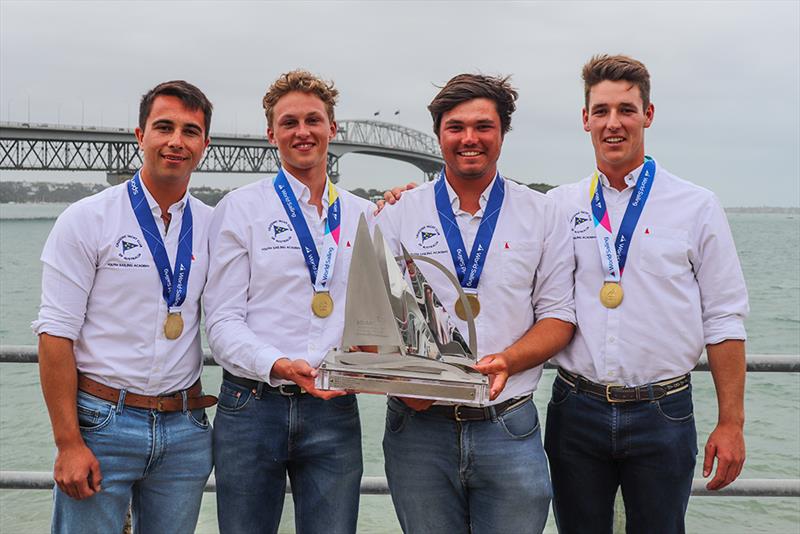 Winners with trophy and medals - photo © Andrew Delves