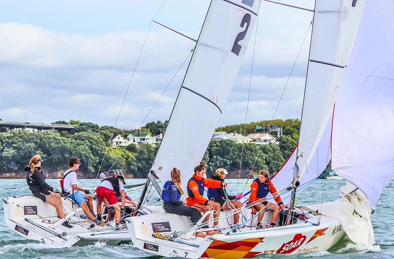 Harken National Secondary School Keelboat Championships 2019  photo copyright Andrew Delves taken at Royal New Zealand Yacht Squadron and featuring the Elliott 6m class