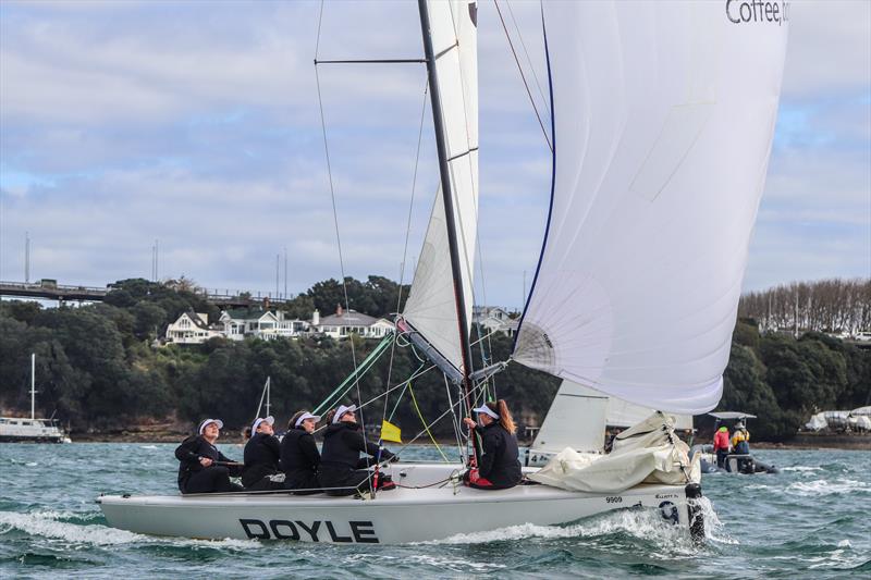 Final day - New Zealand Womens Match Racing Championships - Royal New Zealand yacht Squadron - September 13, 2020 photo copyright Andrew Delves taken at Royal New Zealand Yacht Squadron and featuring the Elliott 6m class