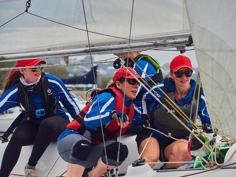 Tweedledums - Mooloolaba Women's Keelboat Regatta photo copyright Kaweh Ebrahimi-Far | kaweh@yesplease.ai | @boredzebra taken at Mooloolaba Yacht Club and featuring the Elliott 6m class