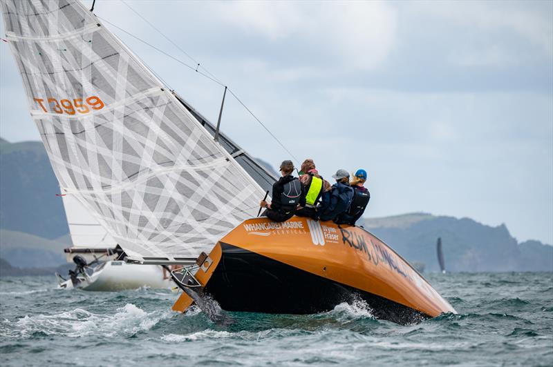  Rum Jungle’s rookie all-female crew competes in rough conditions at Bay of Islands Sailing Week 2023 photo copyright Lissa Reyden taken at Bay of Islands Yacht Club and featuring the Elliott 6m class