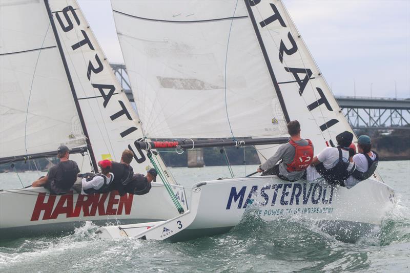 Harken NZ NZ Match Racing Championship - Royal NZ Yacht Squadron - Day 3, January 23, 2022 photo copyright RNZYS Media taken at Royal New Zealand Yacht Squadron and featuring the Elliott 7 class