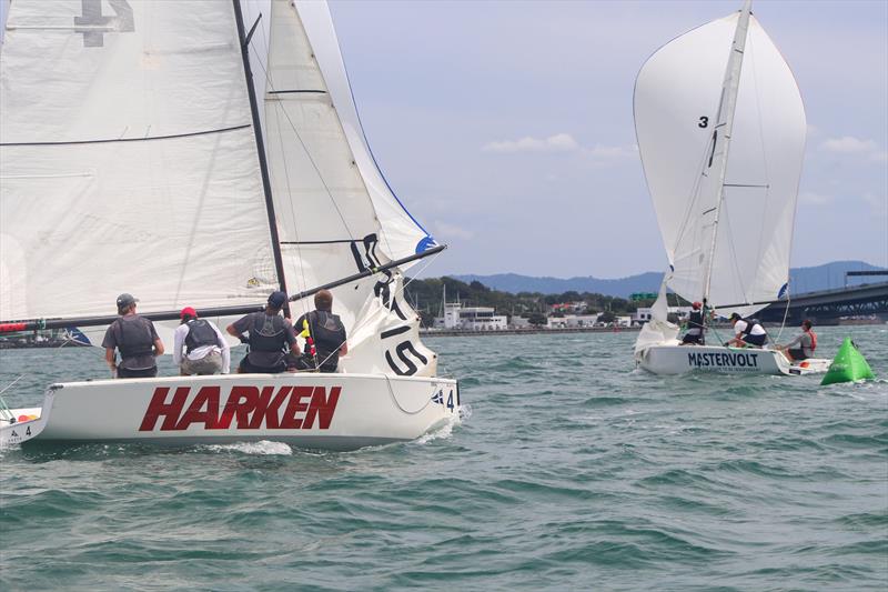 Harken NZ NZ Match Racing Championship - Royal NZ Yacht Squadron - Day 3, January 23, 2022 photo copyright RNZYS Media taken at Royal New Zealand Yacht Squadron and featuring the Elliott 7 class