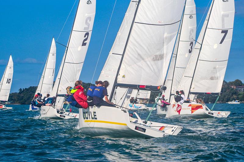 Harken NZ National Secondary Schools Keelboat Championships - Royal NZ Yacht Squadron - April 2022 photo copyright William Woodworth - RNZYS taken at Royal New Zealand Yacht Squadron and featuring the Elliott 7 class