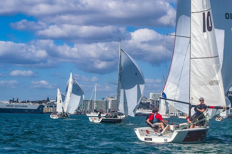 Harken NZ National Secondary Schools Keelboat Championships - Royal NZ Yacht Squadron - April 2022 photo copyright William Woodworth - RNZYS taken at Royal New Zealand Yacht Squadron and featuring the Elliott 7 class