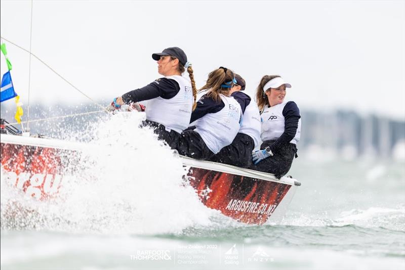 Celia Willison and the Edge Womens Match Team of Alison Kent, Charlotte Porter, Paige Cook, Serena Woodall - photo © Adam Mustill/LiveSailDie