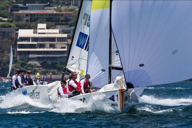 Elliot 7m boats in action on Sydney Harbour photo copyright CYCA / WMRT taken at Cruising Yacht Club of Australia and featuring the Elliott 7 class