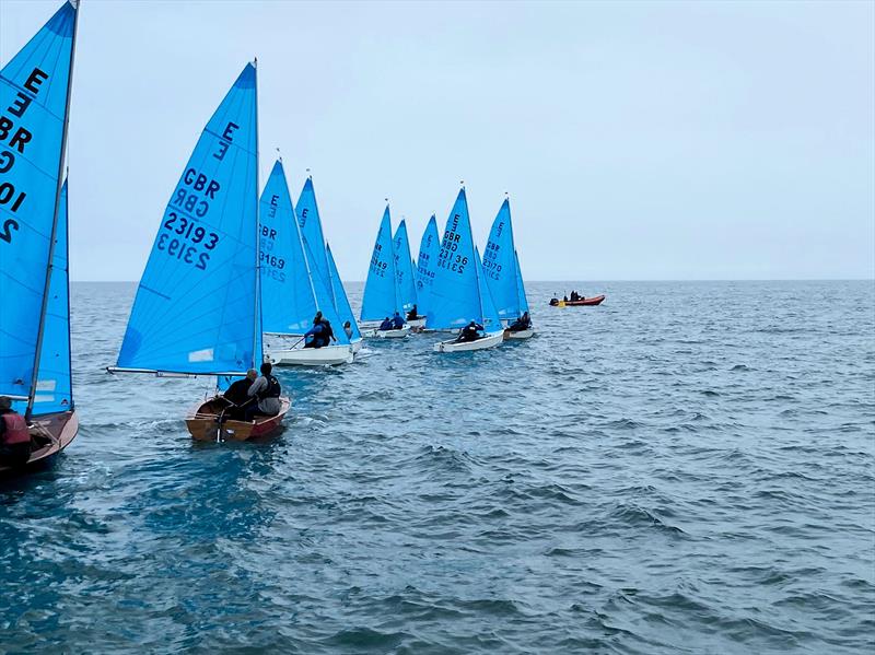 Start Race 4 during the Enterprise SW Area Championship at Looe photo copyright Brian Bowdler taken at Looe Sailing Club and featuring the Enterprise class