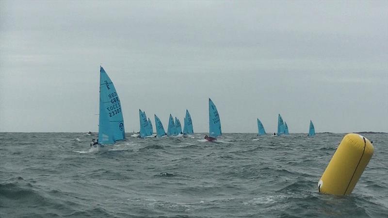 Darren and Fresh lead the way in race 3 during the Enterprise SW Area Championship at Looe photo copyright John Crabb taken at Looe Sailing Club and featuring the Enterprise class