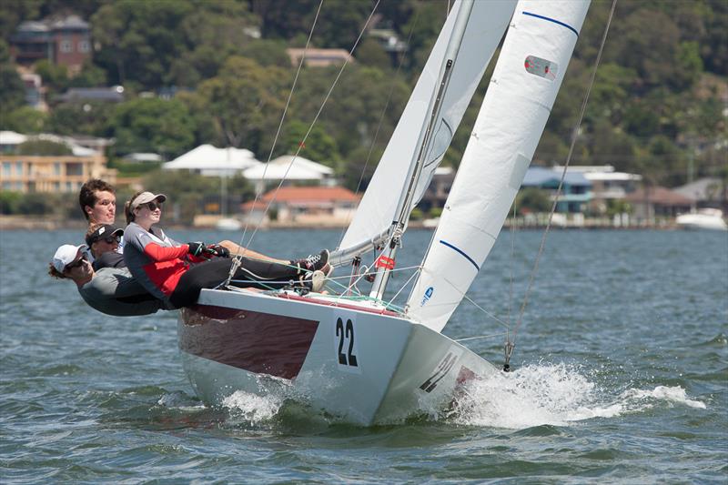Grand V skippered by William Dragaville and crewed by Sarah Parker, Jess Angus and Josh Marks. - photo © Alex McKinnon