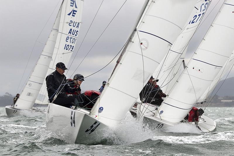 Etchells Grand Master winner, Odyssey, skippered by Jill Connell and her crew of Gordon Maguire and Wade Morgan. - photo © Alex McKinnon Photography