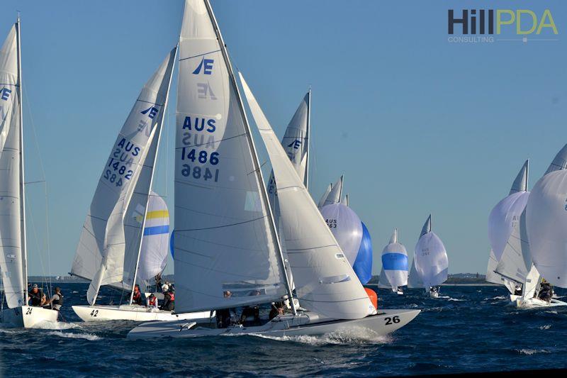 Magpie on day 1 of the Etchells Australasian Championship at Mooloolaba photo copyright Keynon Sports Photos taken at Mooloolaba Yacht Club and featuring the Etchells class