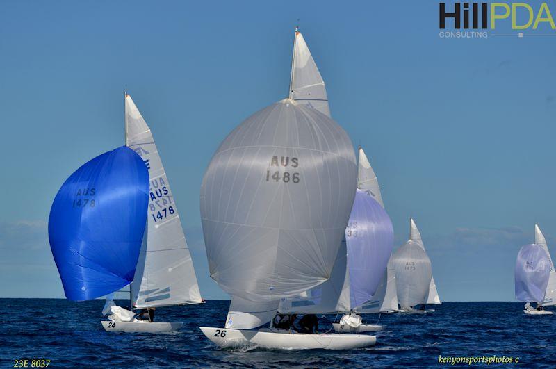 Day 2 of the Etchells Australasian Championship at Mooloolaba photo copyright Keynon Sports Photos taken at Mooloolaba Yacht Club and featuring the Etchells class