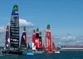 New Zealand SailGP Team lead Red Bull Italy and Emirates Great Britain SailGP Team - July 19, 2025