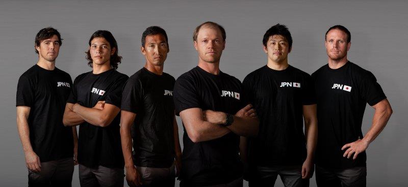 Japan SailGP Team (L-R) Iain Jensen, Ryo 'Leo' Takahashi, Yugo Yoshida, Nathan Outteridge, Yuki Kasatani, Luke Parkinson - Japan SailGP Team announcement, Tokyo - November 20, 2018 - photo © SailGP