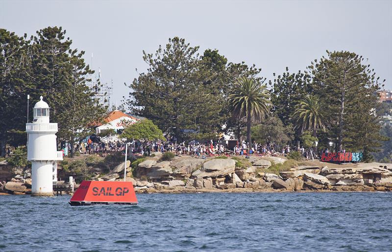 The crowd on Shark Island - both days were a sell out photo copyright John Curnow taken at Royal Sydney Yacht Squadron and featuring the F50 class
