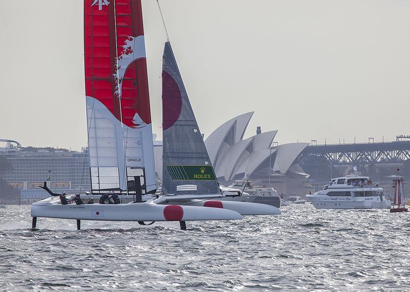 New team, and still pulled a very impressive third place overall - Team JPN photo copyright John Curnow taken at Royal Sydney Yacht Squadron and featuring the F50 class