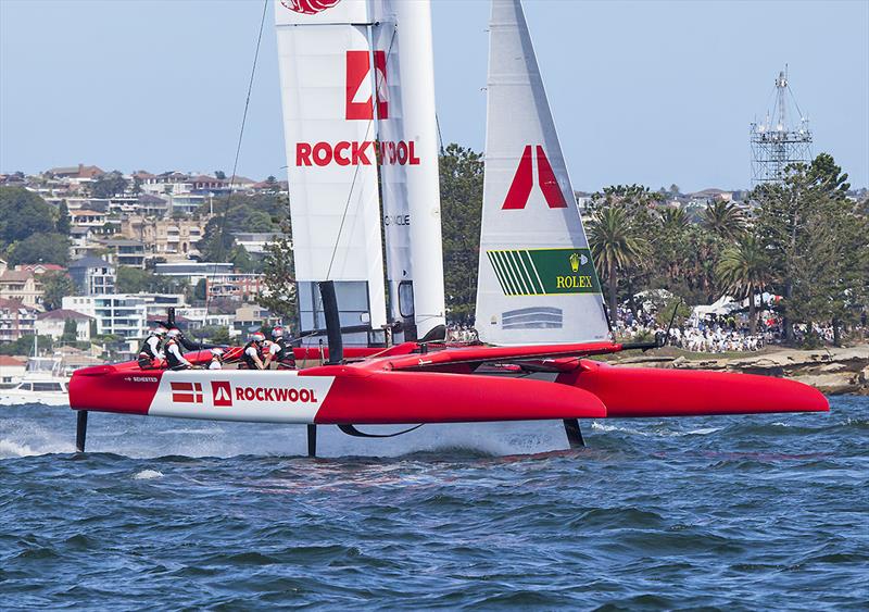 Team DEN had good first showing, just needed more time airborne photo copyright John Curnow taken at Royal Sydney Yacht Squadron and featuring the F50 class