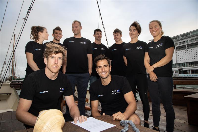 New Zealand SailGP Team signs UN Sports for Climate Action Framework 2 photo copyright NZ SailGP taken at Royal New Zealand Yacht Squadron and featuring the F50 class