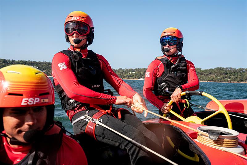 Florian Trittel, skipper and wing trimmer, and Phil Robertson, helmsman of Spain SailGP  - photo © Ugo Fonolla / SailGP