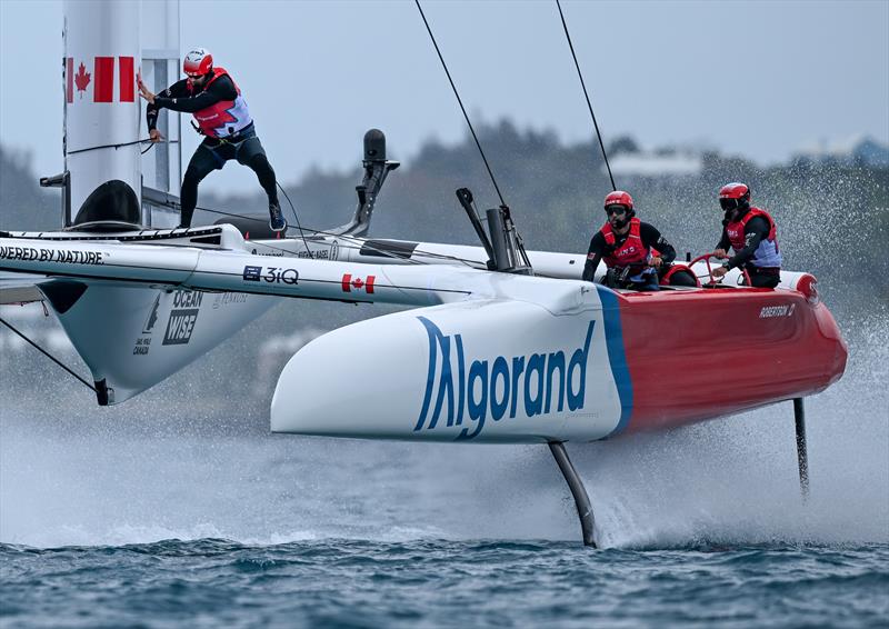 Canada SailGP team in action during a practice session ahead of Bermuda SailGP Season 3, in Bermuda. May 2022 photo copyright Ricardo Pinto/SailGP taken at Royal Bermuda Yacht Club and featuring the F50 class