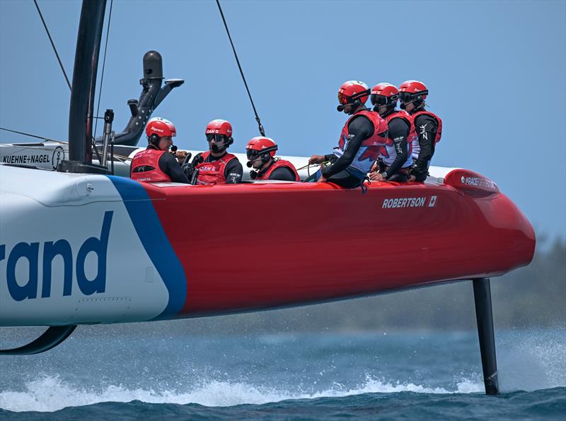 Canada SailGP team in action during a practice session ahead of Bermuda SailGP Season 3, in Bermuda. May 2022 - photo © Ricardo Pinto/SailGP