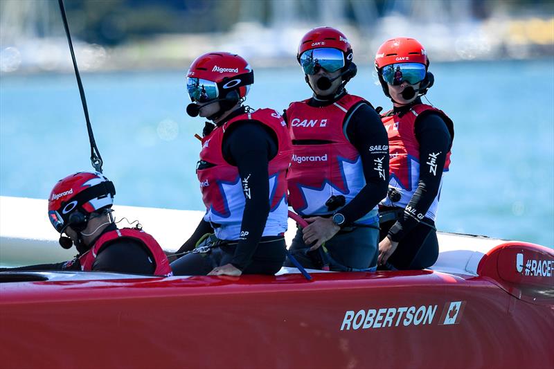 Canada SailGP Team helmed by Phil Robertson in action on Race Day 1 of the T-Mobile United States Sail Grand Prix | Chicago at Navy Pier, Season 3, in Chicago, Illinois, USA. June 2022 - photo © Ricardo Pinto/SailGP